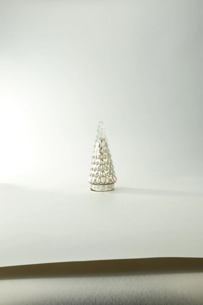 Árbol de navidad plateado