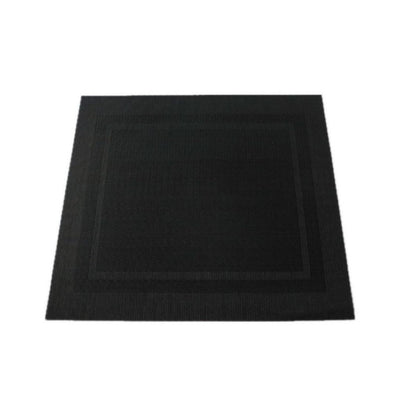 Mantel Individual Cuadrado Luster Negro
