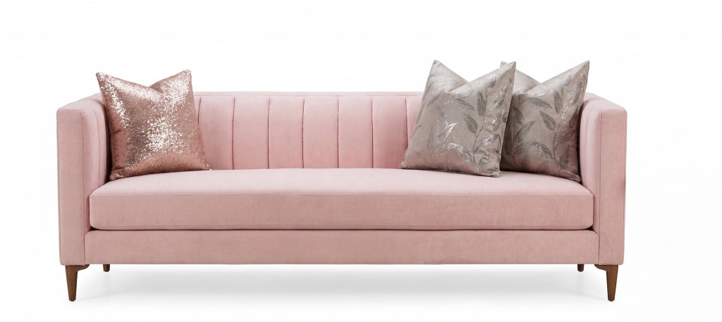 Sofá Terciopelo Rosa