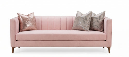Sofá Terciopelo Rosa