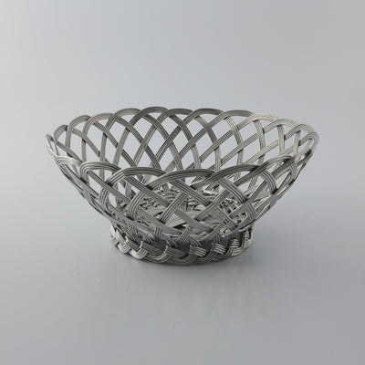 Canasta P/Fruta Plateada