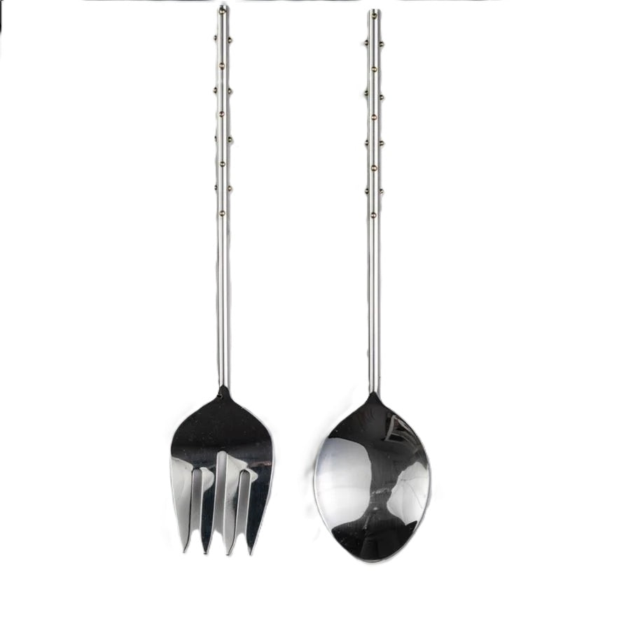 Cubiertos Plateados Con Diseño