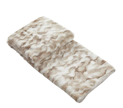 Cobija Ondas Beige/Blanco