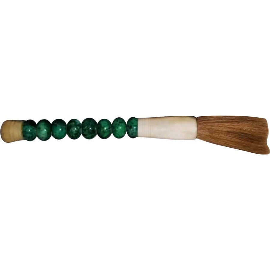 Brocha Caligrafia Verde Oscuro Relieve Grande