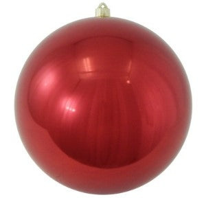 Esfera plastica 25cm Dorado