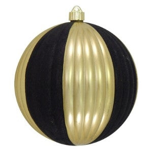 Esfera Plastica Dorado con negro