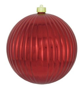 Esfera plastica 20cm Acanalada Rojo Sonic