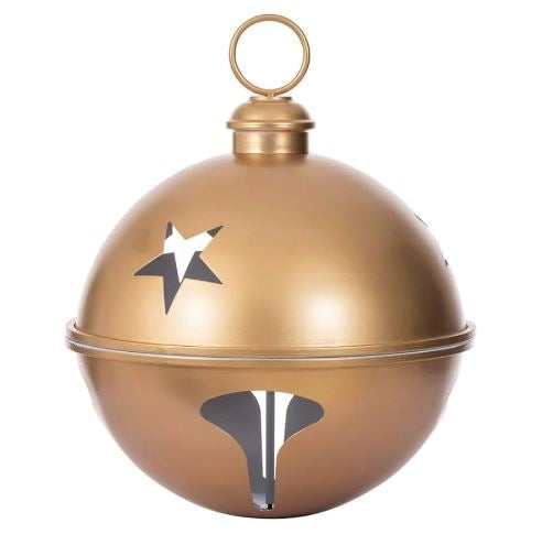 18" Gold Iron Bell Ornament