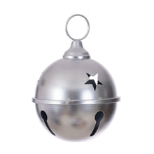Cargar imagen en el visor de la galería, 6" Silver Iron Bell Ornament