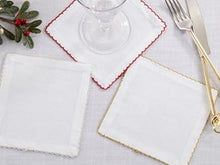 Cargar imagen en el visor de la galería, Whip Stitched Napkin Gold