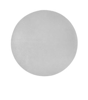 Mantel Individual De Piel Plateado Redondo