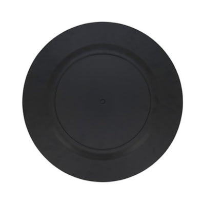 Plato Base Negro Diseño Clásico