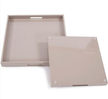 Cargar imagen en el visor de la galería, Charola Cuadrada Taupe - Grande