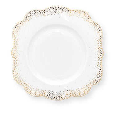 Plato Estrellas Doradas Colección Vajilla