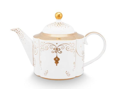 Tetera con Diseño Dorado