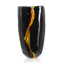 Cargar imagen en el visor de la galería, Florero Negro Lineas Doradas