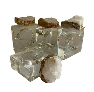 Set 4 - Servilletero con Piedra