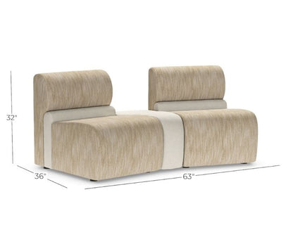 Sillones Individuales con Mesa Central en Piel