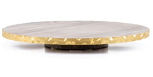 Cargar imagen en el visor de la galería, Lazy Susan Marmol Taupe/oro 14&quot;