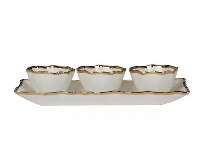 Platos para Condimento Dorado