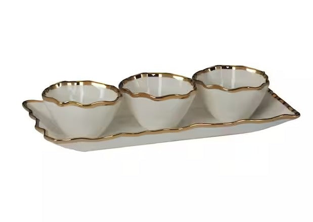 Platos para Condimento Dorado