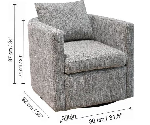 Sillón Individual  Vasco Naranja
