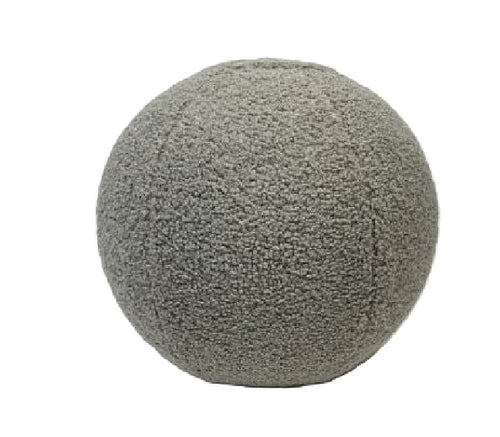 Pelota /Taburete / Puff Plateada
