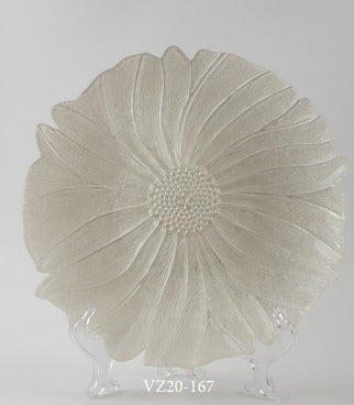 Porta Plato Cristal Flor