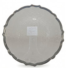 Cargar imagen en el visor de la galería, Porta Plato Transparente Borde Plateado