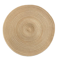 Cargar imagen en el visor de la galería, Mantel Individual Redondo Beige