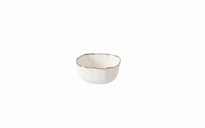Mini Snack Bowl con Borde Dorado