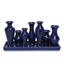 Cargar imagen en el visor de la galería, Floreros Azules 30 x 47 cm