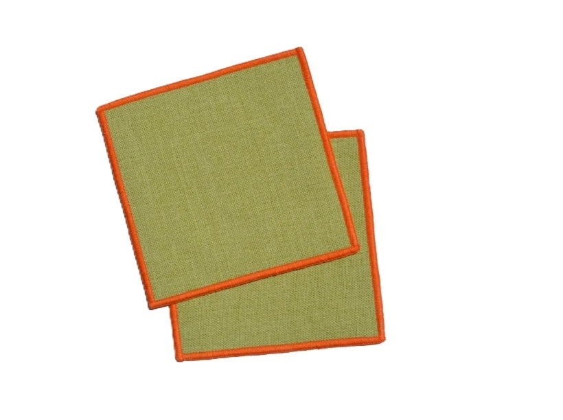 Porta Vaso Verde-Naranja