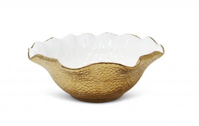 Bowl Blanco con Dorado