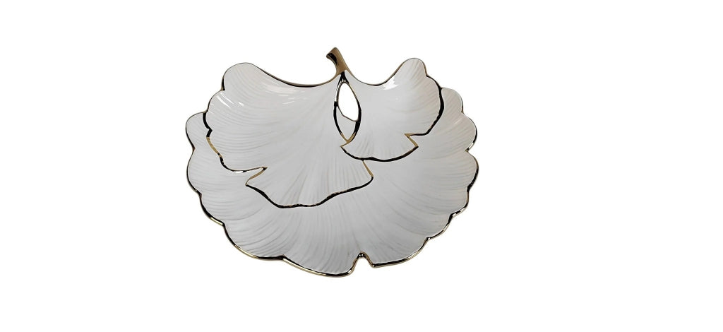 PLATO DECORATIVO HOJAS