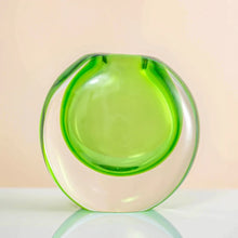 Cargar imagen en el visor de la galería, Florero redondo verde