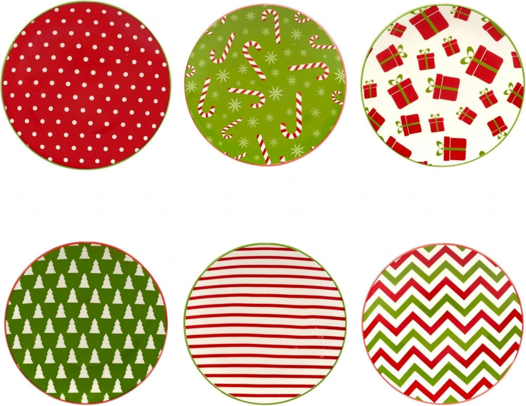 Plato navideños set 6