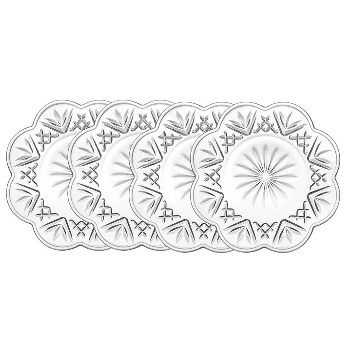 Platos flor set 4