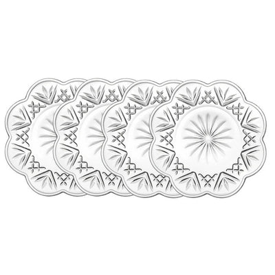Platos flor set 4