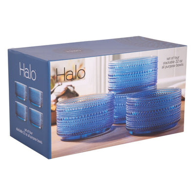 Set 4 bowls azules