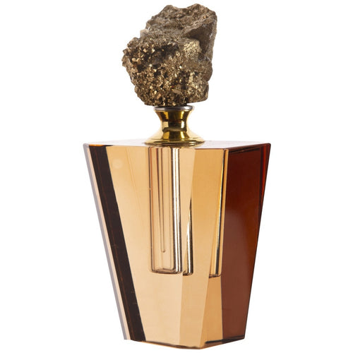 Bote para perfume dorado