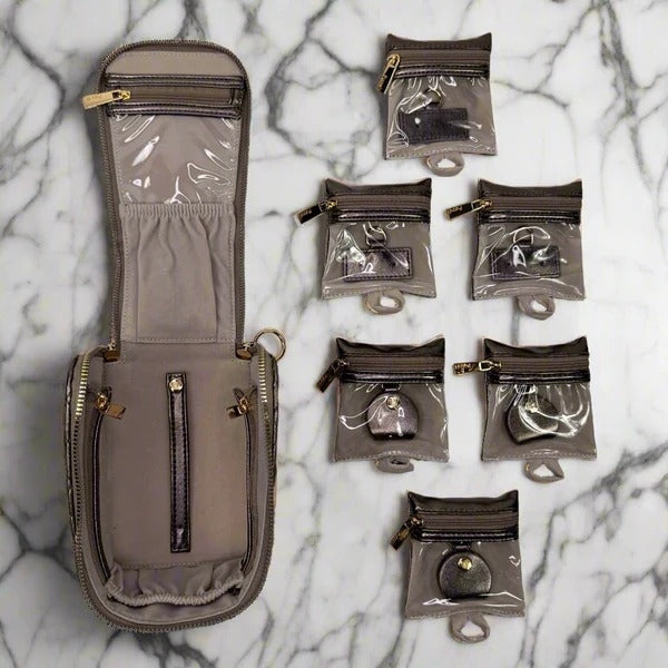 Estuche joyeria con bolsitas bronze