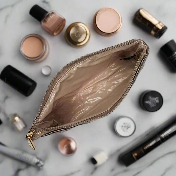 Estuche Maquillaje Pequeño Bronce
