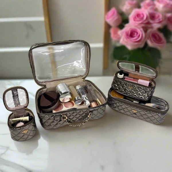 Estuche 3 piezas bronce