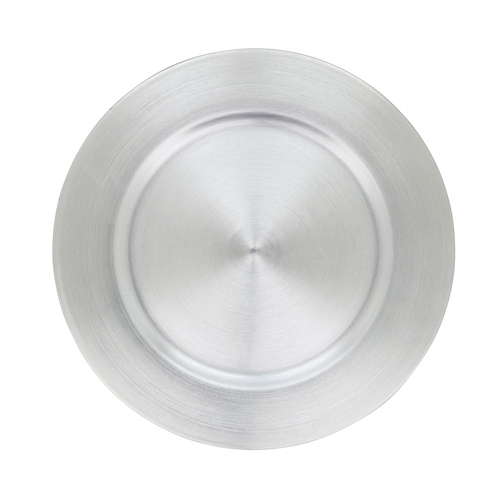 Plato Base Plata Diseño Clásico