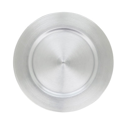 Plato Base Plata Diseño Clásico