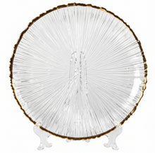 Cargar imagen en el visor de la galería, Plato Base de Cristal Texturizado