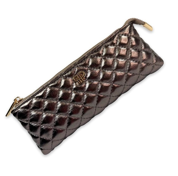 Estuche Maquillaje Pequeño Bronce
