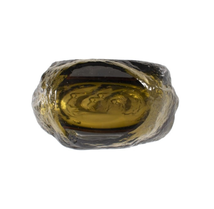 Florero gota oliva corto