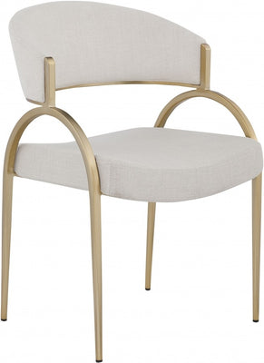 Silla Beige dorado